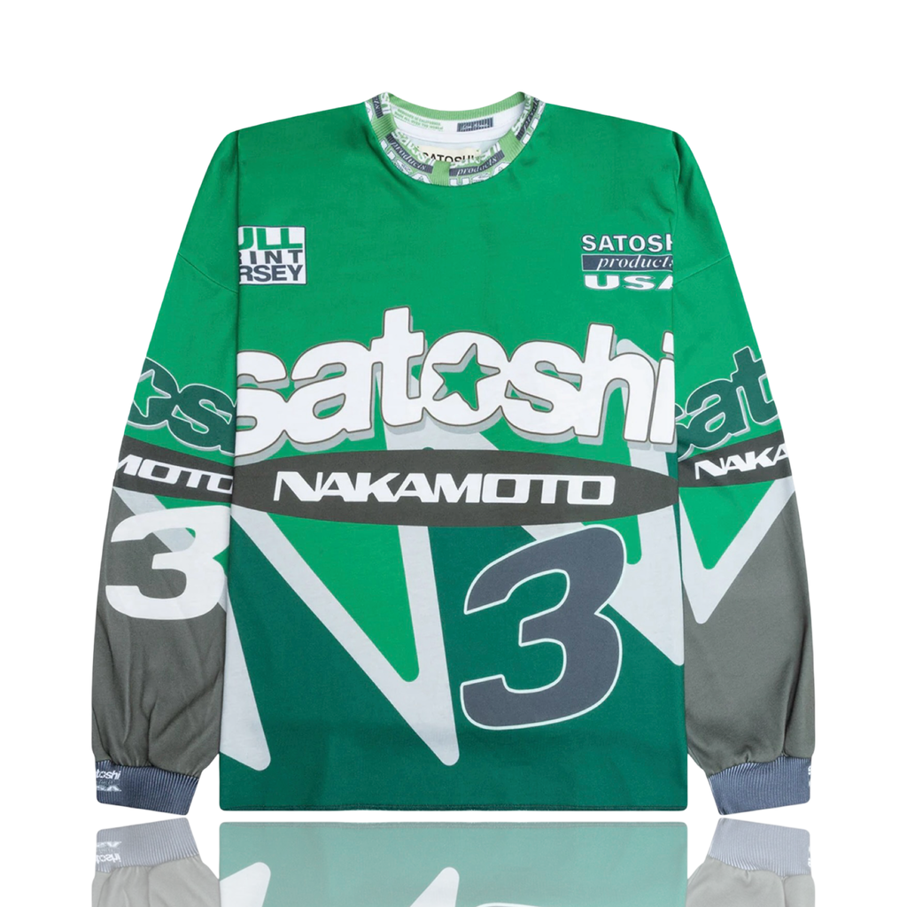 Satoshi Nakamoto Speedway Longsleeve Green