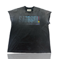 Satoshi Nakamoto There Is Smoke Tee Cut Off Tee Black