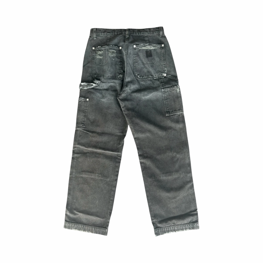 Enfants Riches Déprimés Double Knee Thrashed  Carpenter Pants Black