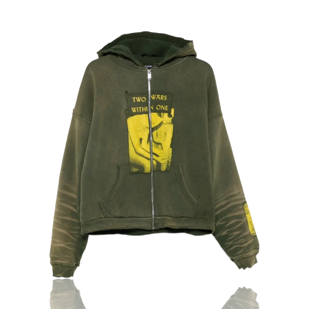 Enfants Riches Déprimés Two Wars Within One Assemblage Zip Up Green