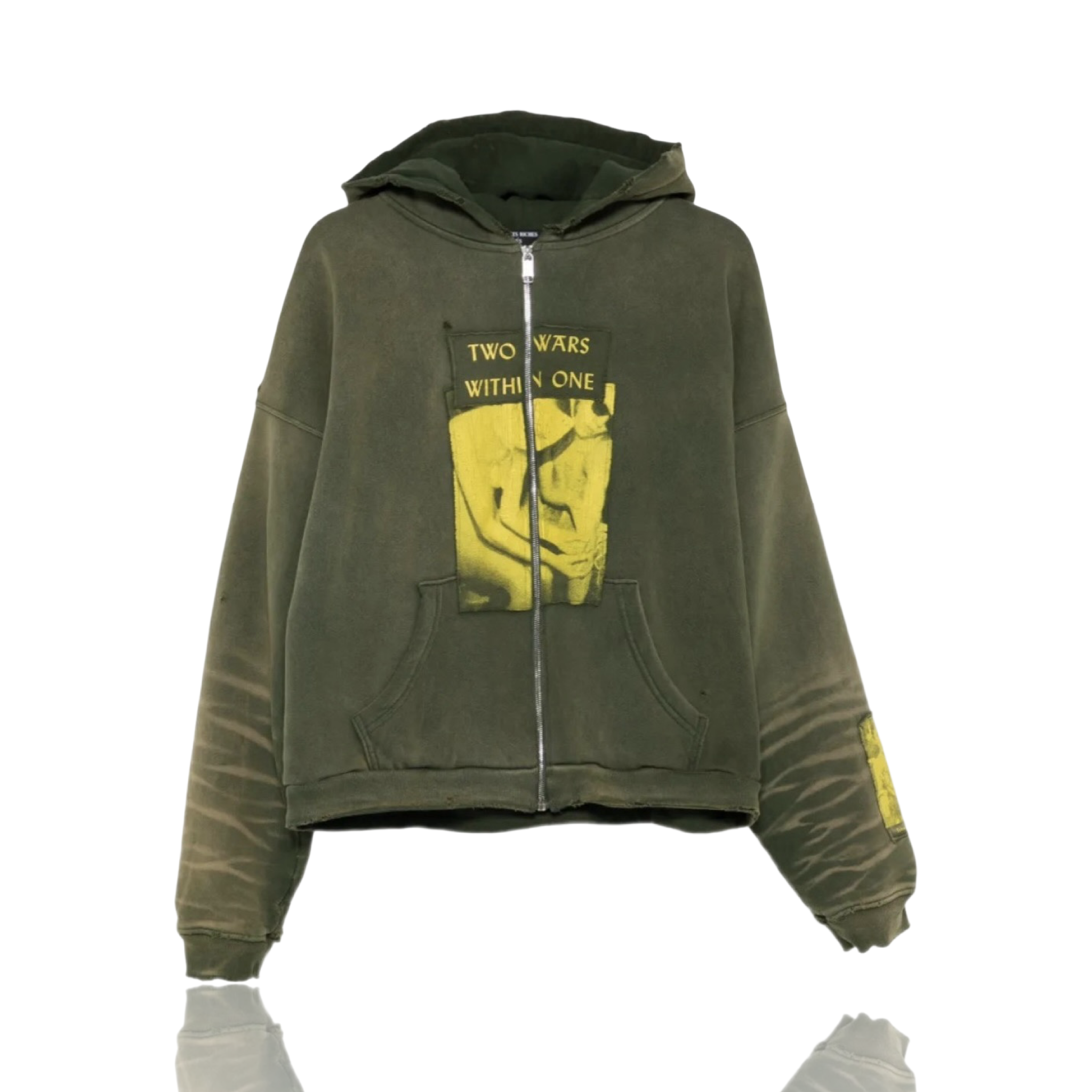 Enfants Riches Déprimés Two Wars Within One Assemblage Zip Up Green