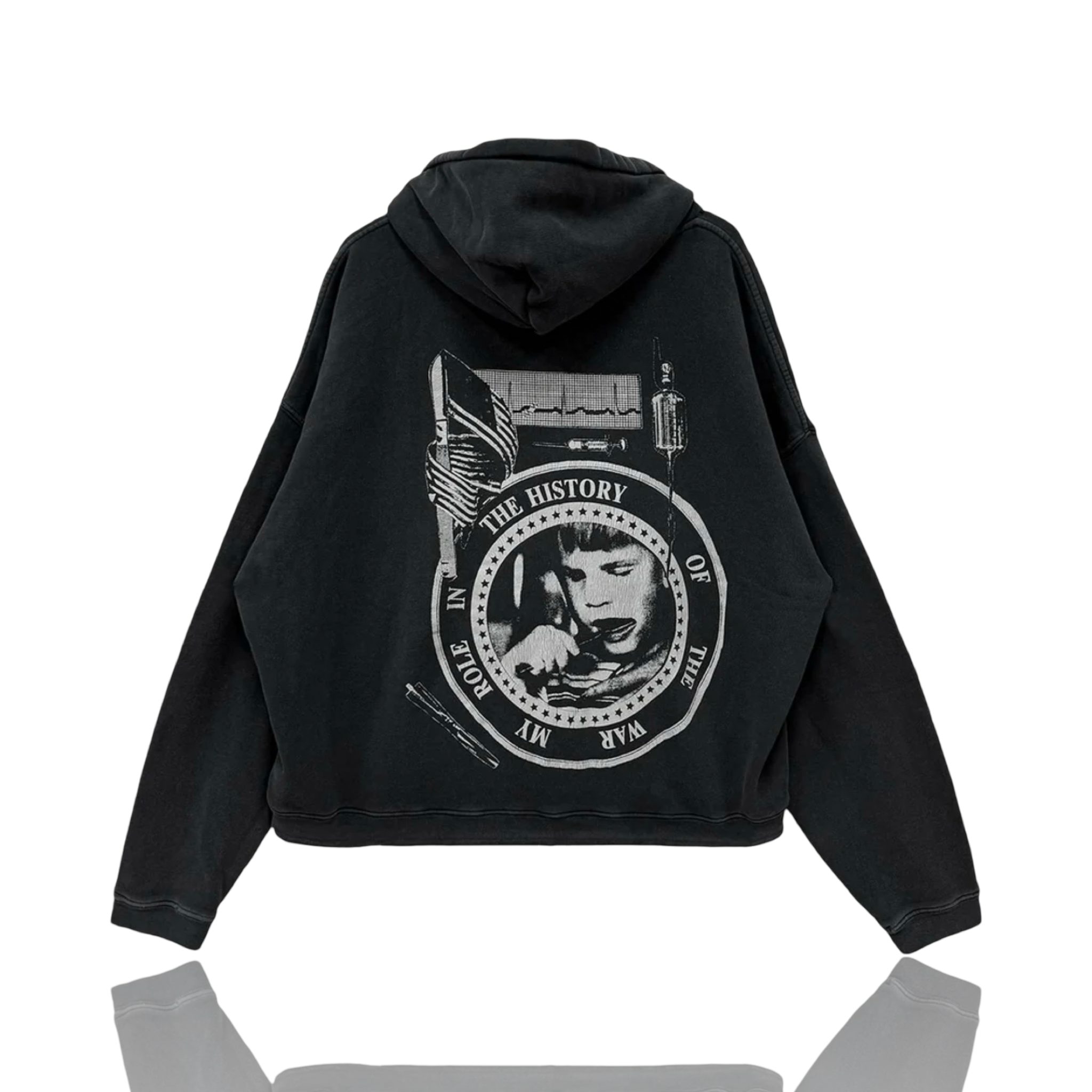 Enfants Riches Déprimés My Role In The War Hoodie Charcoal
