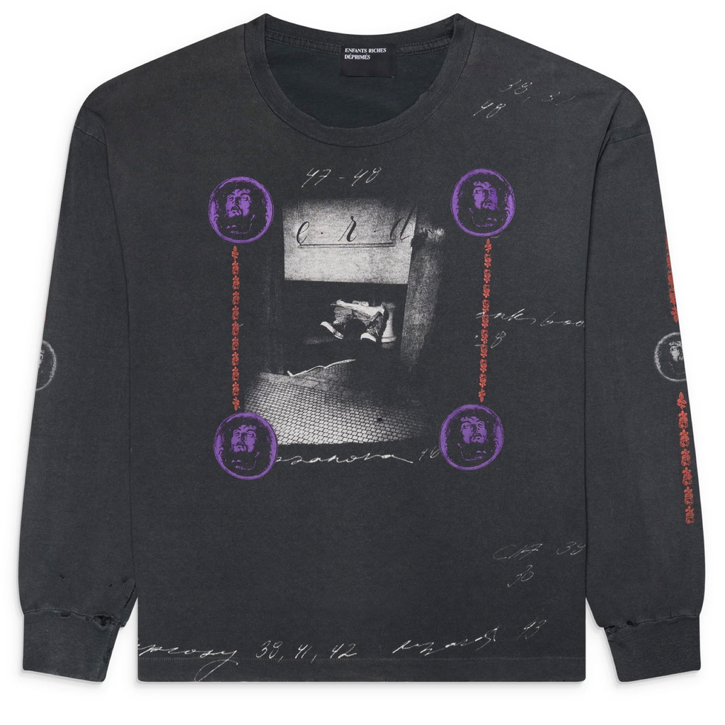 Enfants Riches Déprimés Vintage Black Bathroom Stall Graphic LongSleeve