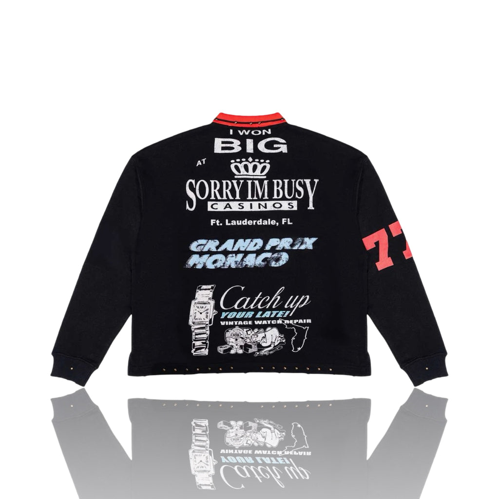Triple Sevens Sponsor Polo Tee Black