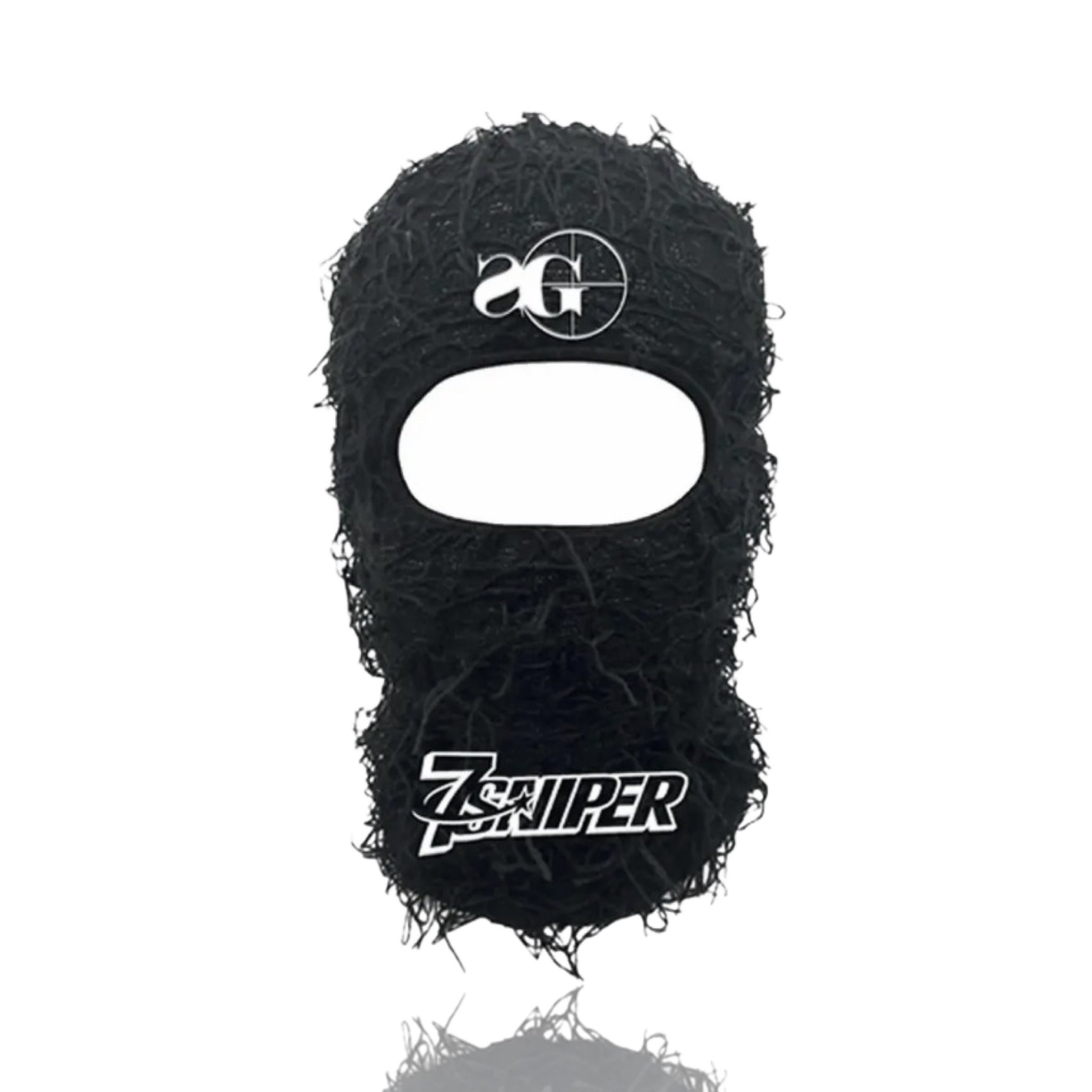 Triple Sevens X SG Distressed Ski Mask Black
