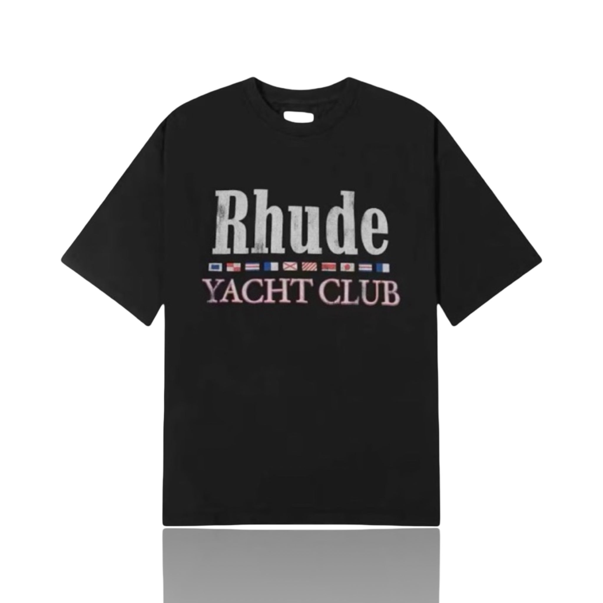 Rhude Flags Black Tee