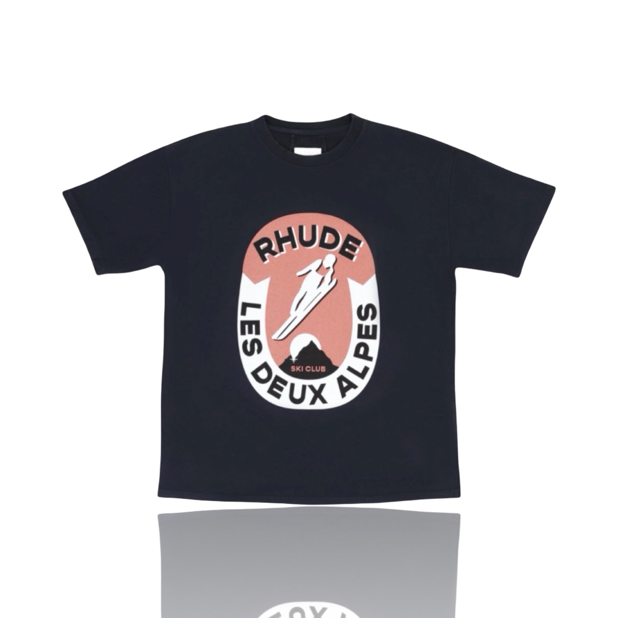 Rhude Les Deux Aples Vintage Black Tee