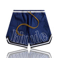 Rhude Basketball Logo Swim Short Navy/White