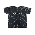 Celine Flip Tie Dye Tee Grey