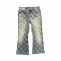 Louis Vuitton Damier Denim Skate Flare Pants