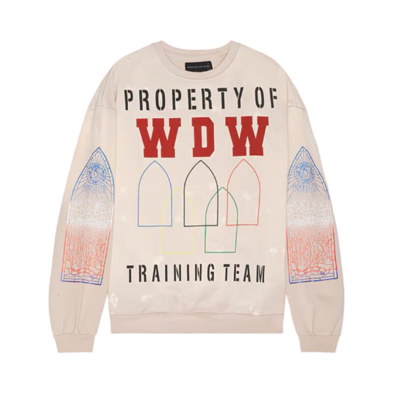Who Decides War Pink Training Crewneck