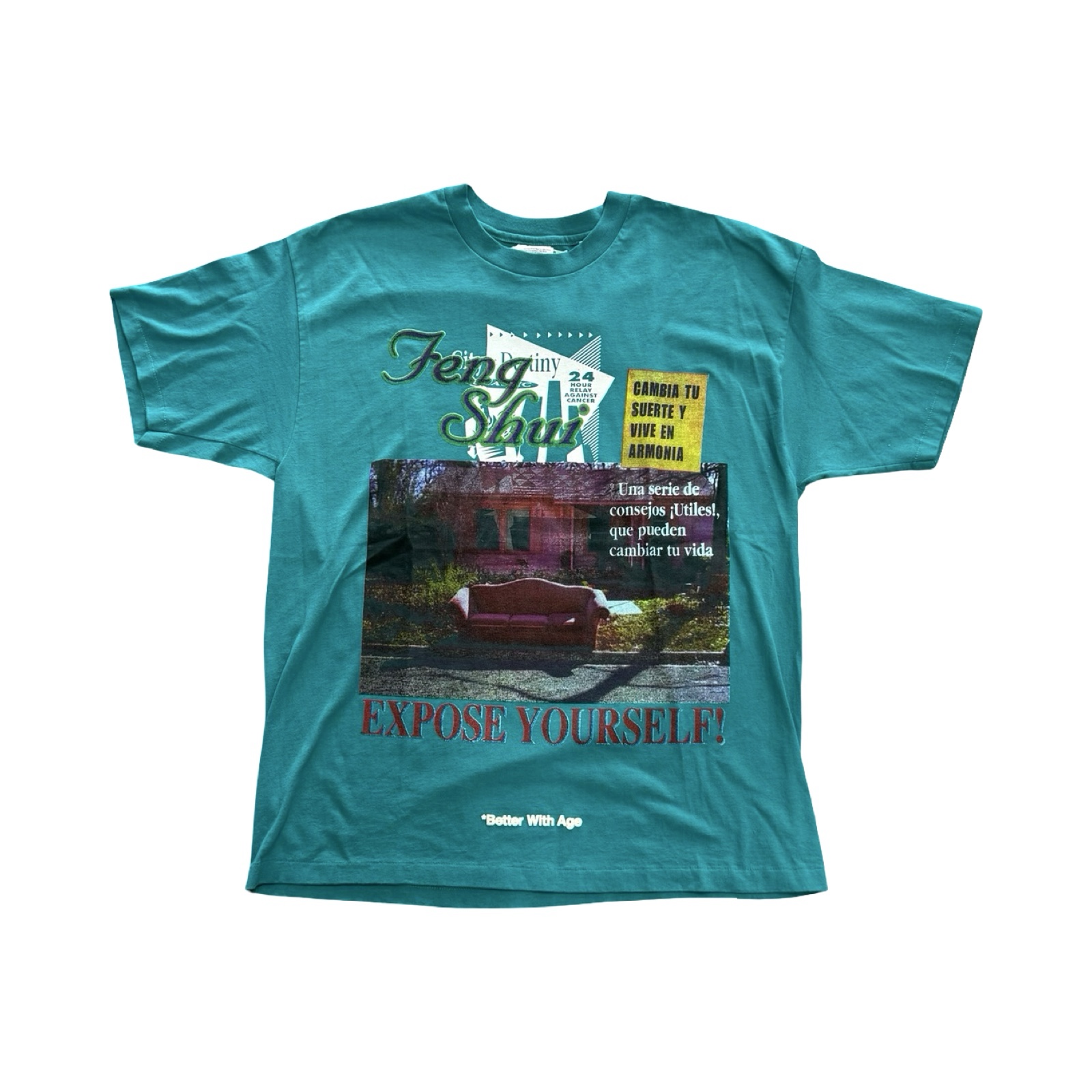*Better With Age Expose Tee Turquoise